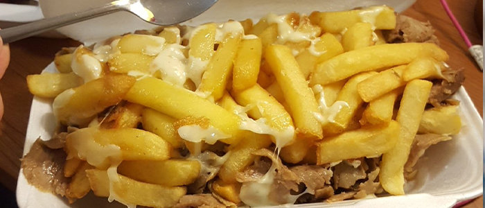 Chips, Doner Meat & Cheese  Regular 