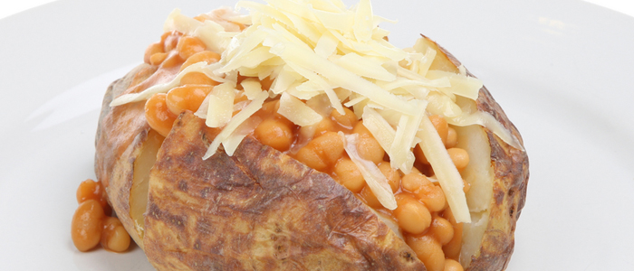 Jacket Potato With Beans & Cheese 