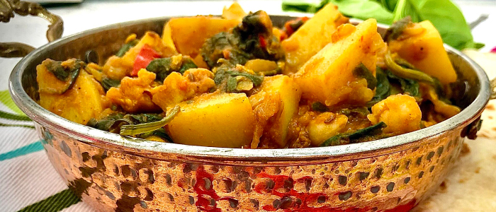 Potato & Cauliflower Curry 